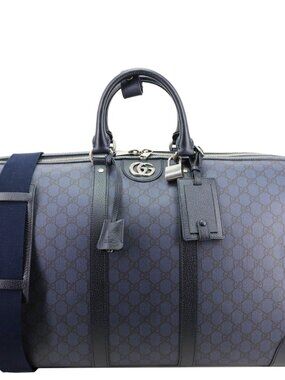 Gucci  GG Supreme Canvas Duffle Bag Navy Blue 724612